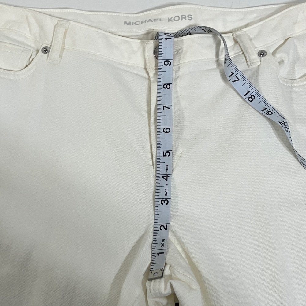 New Michael Kors White Skinny Leg Capris in Size 14 - Picture 5 of 9